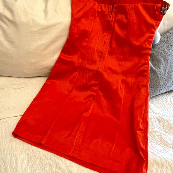 Strapless Cocktail Dress with Beaded Details - Picture 3 of 6